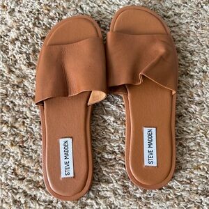 Steve Madden Women's Brown Slide Sandals